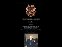 Tablet Screenshot of churchill-society-london.org.uk